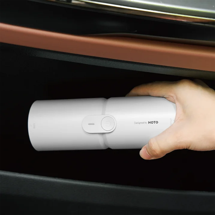 HOTO 4-in-1 Portable Mini Cordless Air Duster & Vacuum | Blow, Vacuum, Inflate & Deflate | Rechargeable High-Power Cleaner for Keyboard, Camera, Car & Home (HOE0018US-S / QWCXA001)