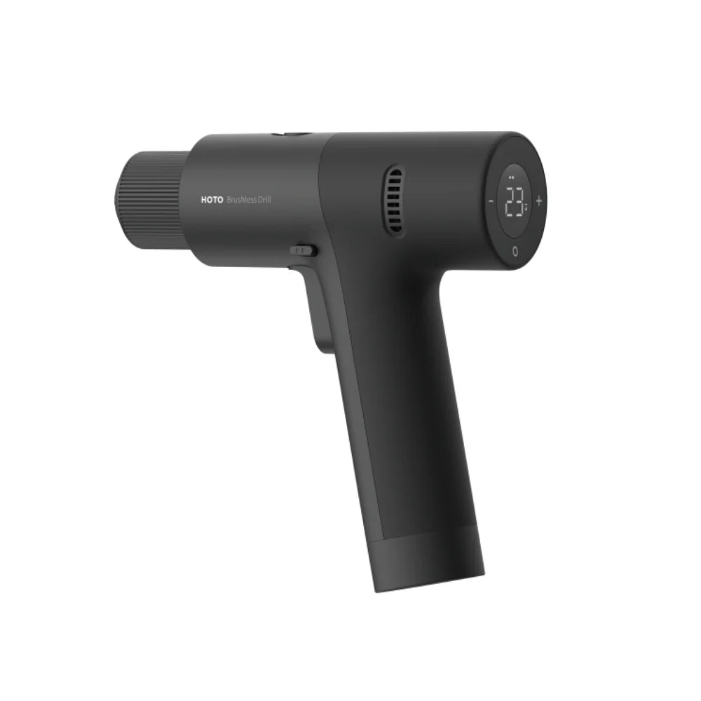 HOTO Cordless Brushless Electric Drill | 30 N·m Torque, 1400 RPM, USB-C Rechargeable, 18-Piece Bit Set – Home DIY, Wood & Metal Drilling Kit - Hoto India