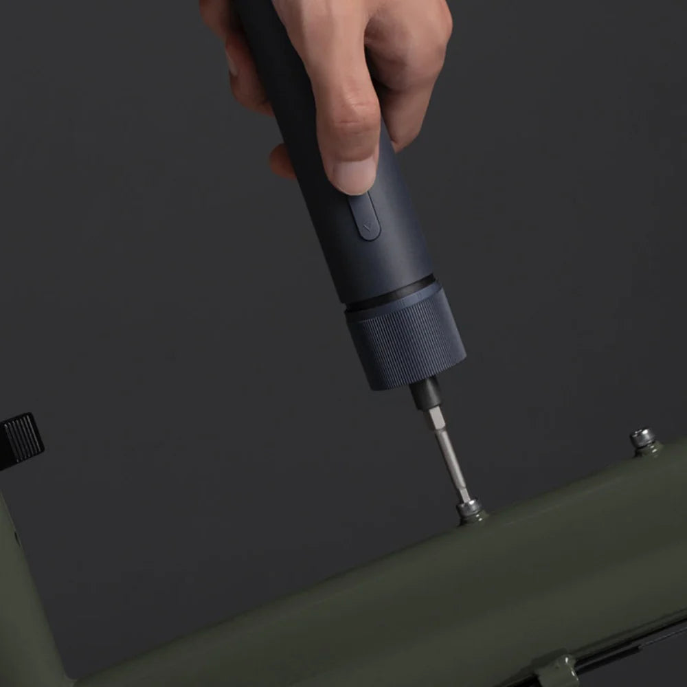 HOTO Electric Screwdriver Kit, 3.6V Cordless Screwdriver Set, Upgraded Capacity, Magnetic Case Lid, Mechanical Knob, 25 S2-steel Bits, 1500 mAh 800 Times, Manual & Electric, USB-C Charging, LED Light - Hoto India