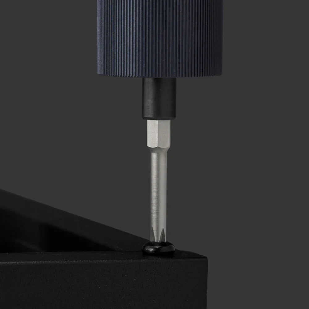 HOTO Electric Screwdriver Kit, 3.6V Cordless Screwdriver Set, Upgraded Capacity, Magnetic Case Lid, Mechanical Knob, 25 S2-steel Bits, 1500 mAh 800 Times, Manual & Electric, USB-C Charging, LED Light - Hoto India