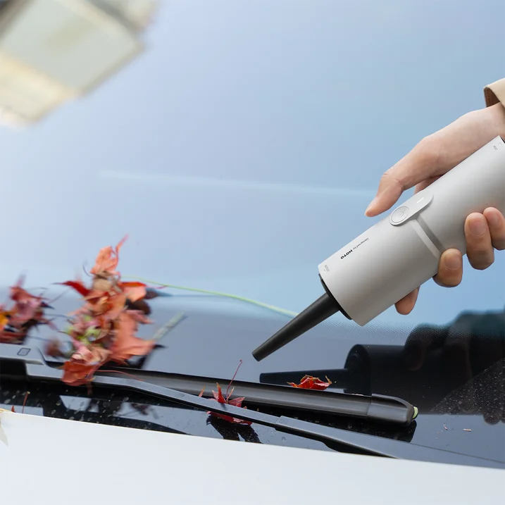 HOTO 4-in-1 Portable Mini Cordless Air Duster & Vacuum | Blow, Vacuum, Inflate & Deflate | Rechargeable High-Power Cleaner for Keyboard, Camera, Car & Home (HOE0018US-S / QWCXA001)