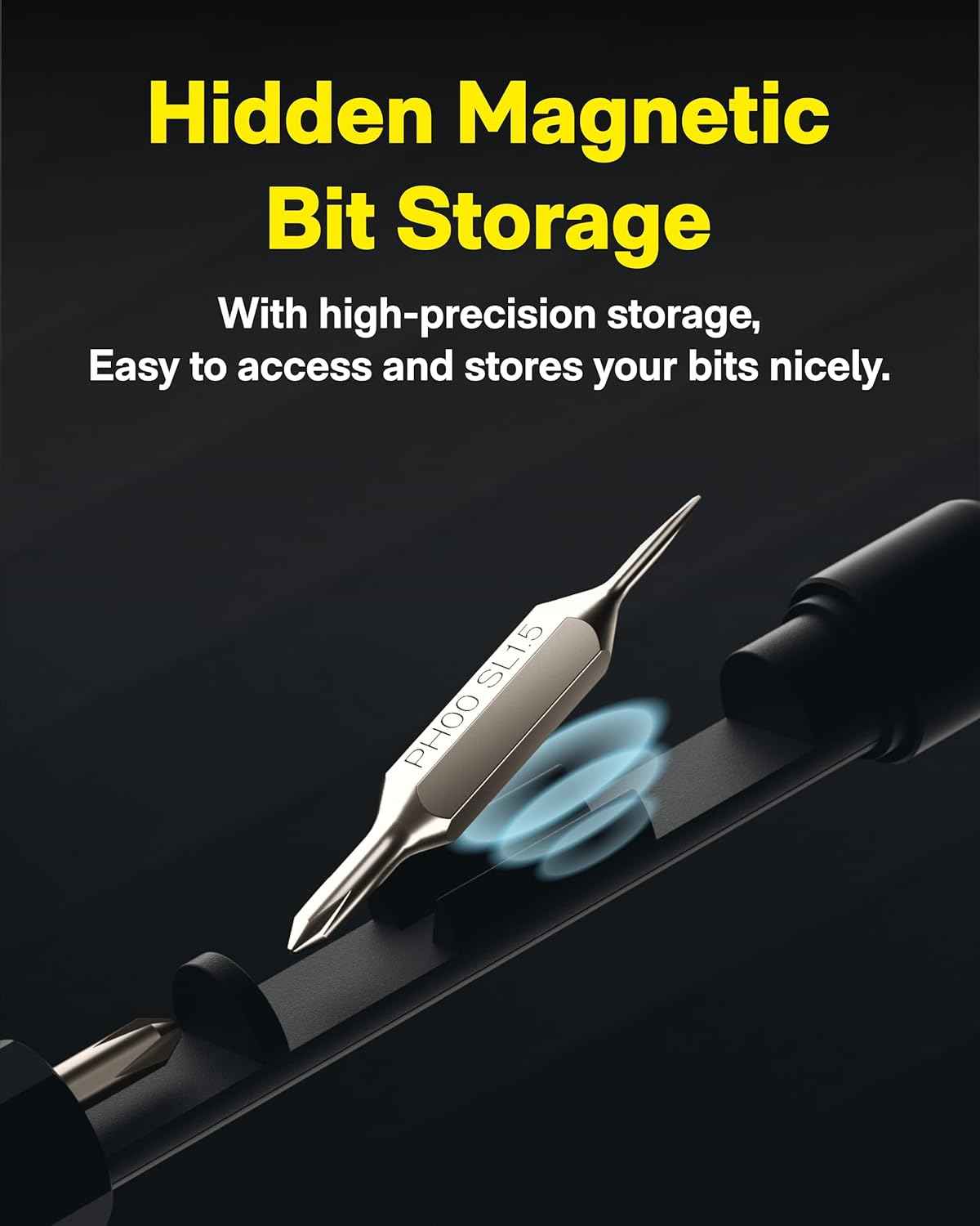 HOTO 5 in 1 Multitool Mini Screwdriver Set, Lightweight Pocket Screwdriver for Eyeglasses & Electronics, Magnetic Bits, Compact EDC Precision Set for Portable Repairs (SILVER)