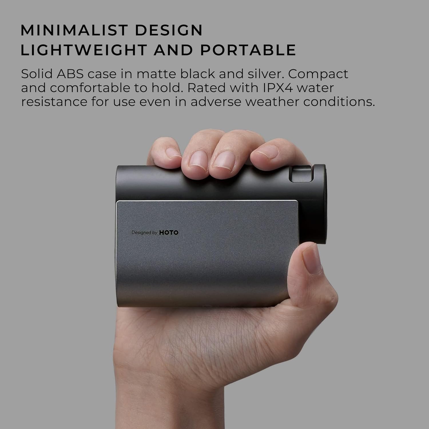 HOTO Golf Laser Rangefinder – Slope + Flag-Lock Digital Laser Measuring Tool, 1100-1200 Yard Range, 6× Magnification, USB-C Rechargeable, IPX4 Weather-Resistant - Hoto India