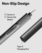 HOTO Electric Precision Screwdriver Set QWLSD010 | 170 RPM Cordless Driver, 25 S2-Steel Bits, USB-C Recharge, Magnetic Case | Ideal for Phones, Laptops, Gadgets & DIY Repair - Hoto India