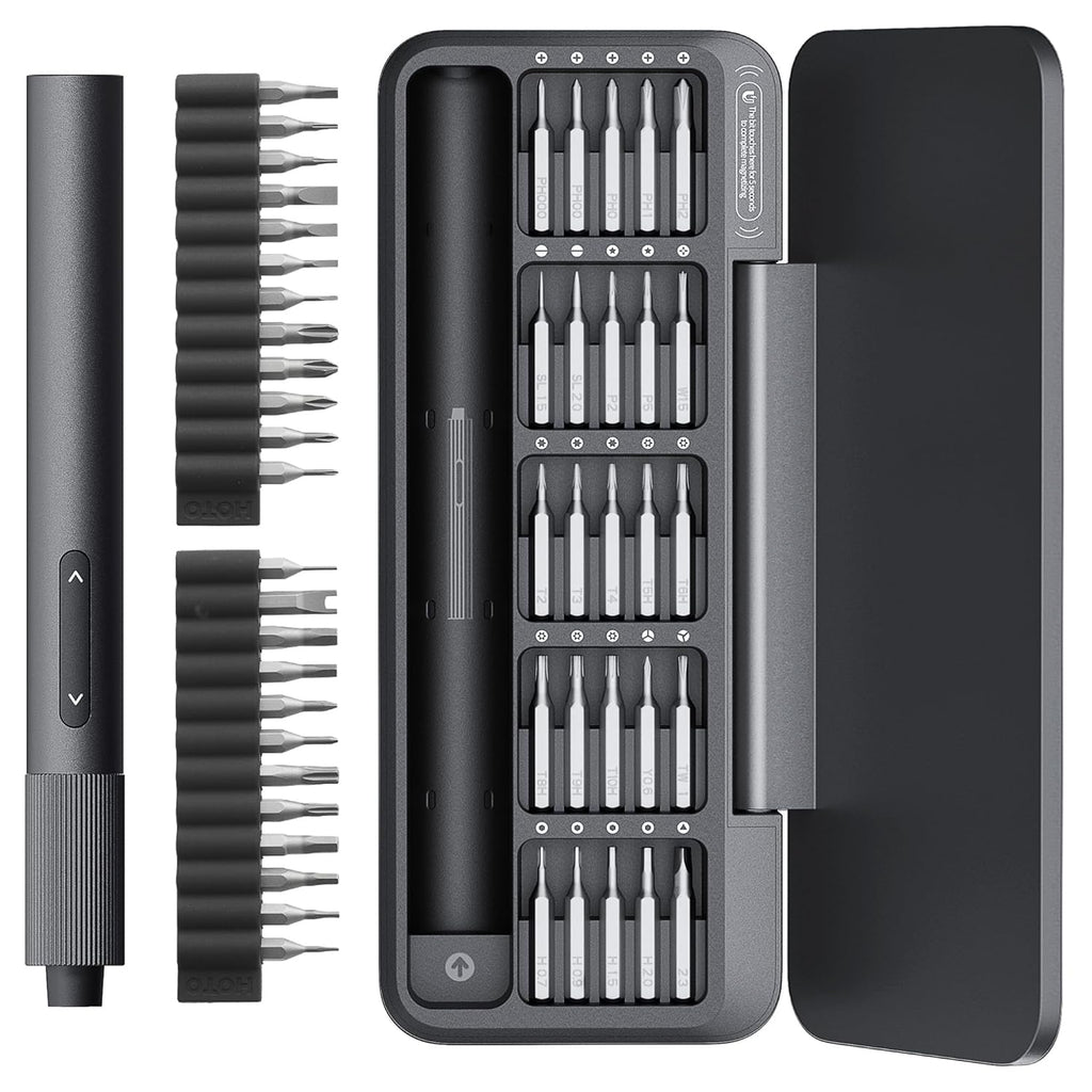 HOTO Precision Screwdriver ADV Set | 48-in-1 Magnetic Bits, Aluminum Alloy Body, Rotating Cap | Professional Repair Tool Kit for Mobile, Laptop, Watches & Electronics - Hoto India