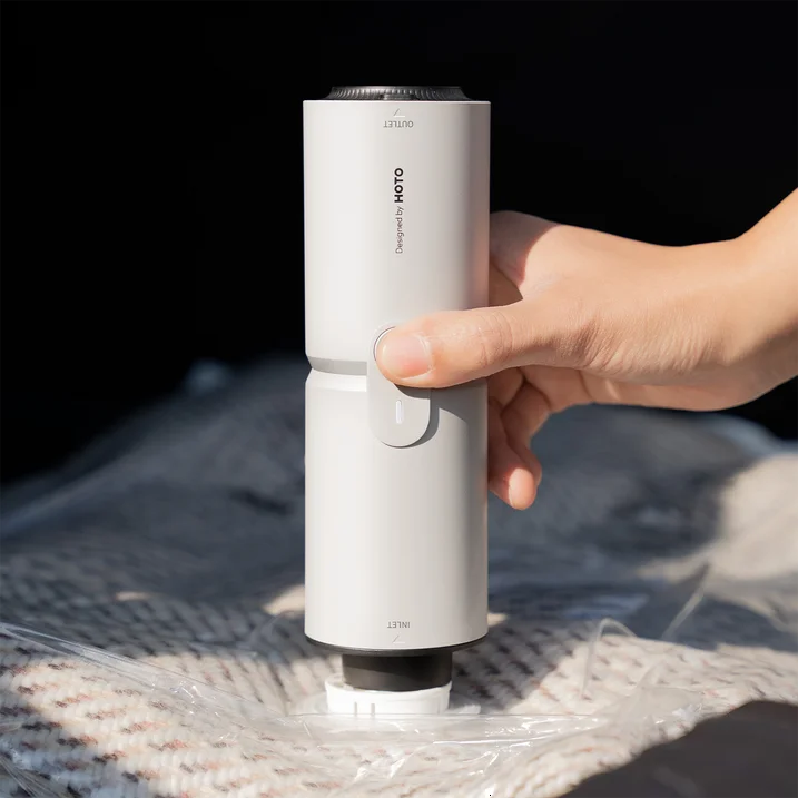 HOTO 4-in-1 Portable Mini Cordless Air Duster & Vacuum | Blow, Vacuum, Inflate & Deflate | Rechargeable High-Power Cleaner for Keyboard, Camera, Car & Home (HOE0018US-S / QWCXA001)