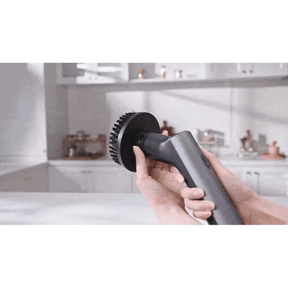 HOTO Electric Spin Scrubber – Cordless Long-Handle Cleaning Brush with 6 Replaceable Heads, IPX7 Waterproof, Up to 110 Min Runtime, for Bathroom, Floor, Tile & Kitchen - Hoto India