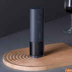 HOTO Electric Wine Opener, Cordless Automatic Corkscrew with One-Touch Operation | Stainless Steel Design for Wine Bottles (HLE0005GL / QWKPQ001)