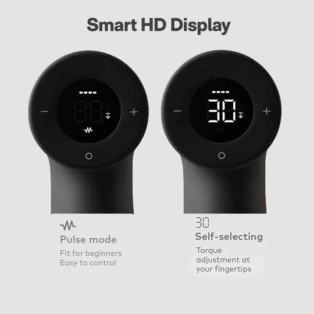 HOTO Brushless Drill Tool Kit, 12V Cordless Power Drill Tool Kit with LED Display, Includes Drill/10 Bits & 8 Drill Bits/Tape Measure/Plier/Spanner/Hammer/Screwdriver, Hidden Buckle Design