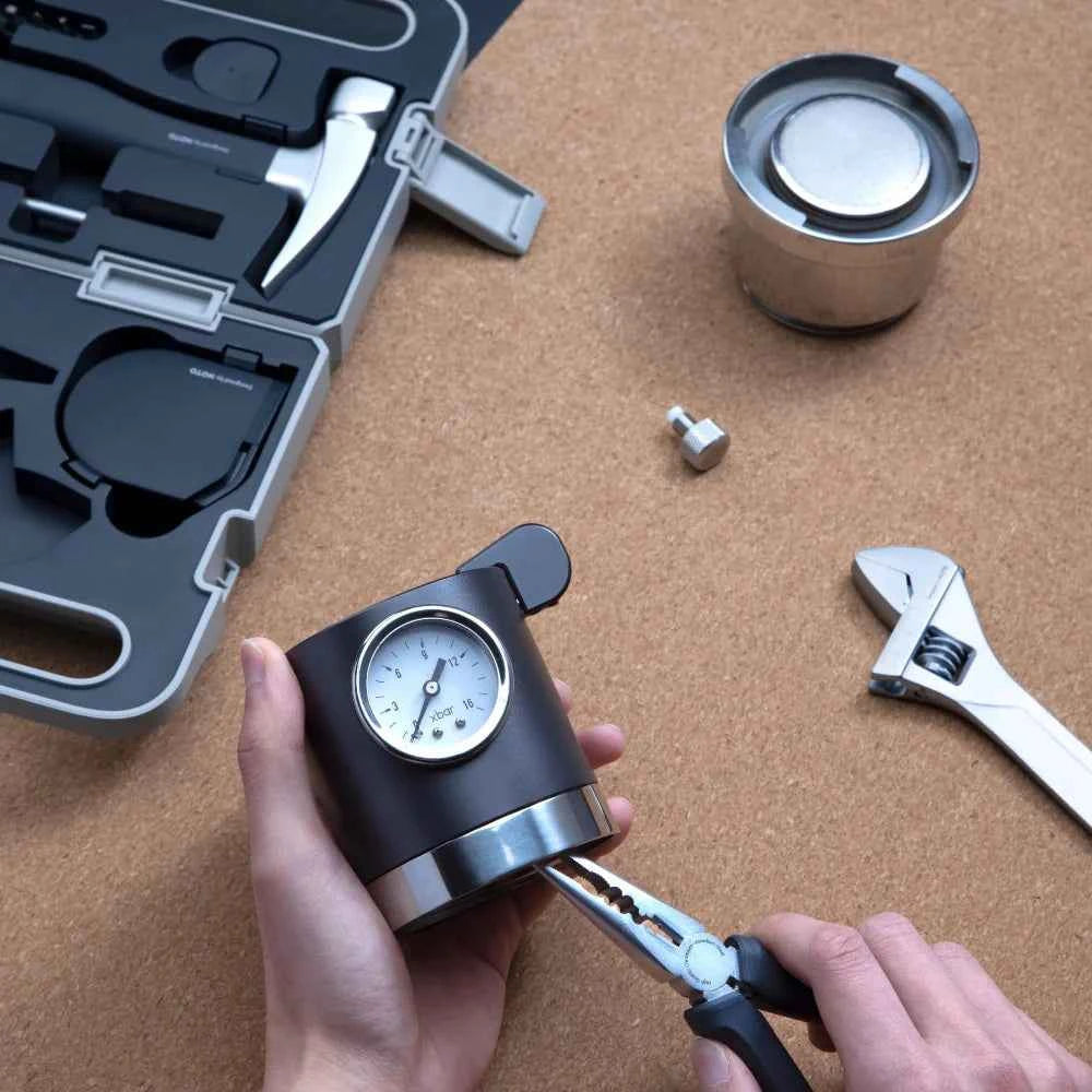 HOTO 3.6V Electric Screwdriver Tool Set, 17Pcs DIY Household Power Kit With Wrench, Hammer, Tape, Plier, Knife and Tool Box for Everyday Home Repairs