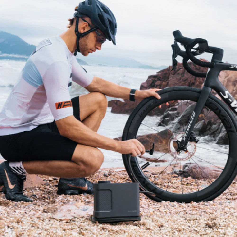 HOTO Air Pump Master – Cordless & 12 V Rechargeable Tire & Inflatable Pump, Up to 150 PSI/350 L min, 9 Smart Modes for Car, Bike, Kayak & Home Use - Hoto India