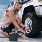 HOTO Air Pump Master – Cordless & 12 V Rechargeable Tire & Inflatable Pump, Up to 150 PSI/350 L min, 9 Smart Modes for Car, Bike, Kayak & Home Use - Hoto India