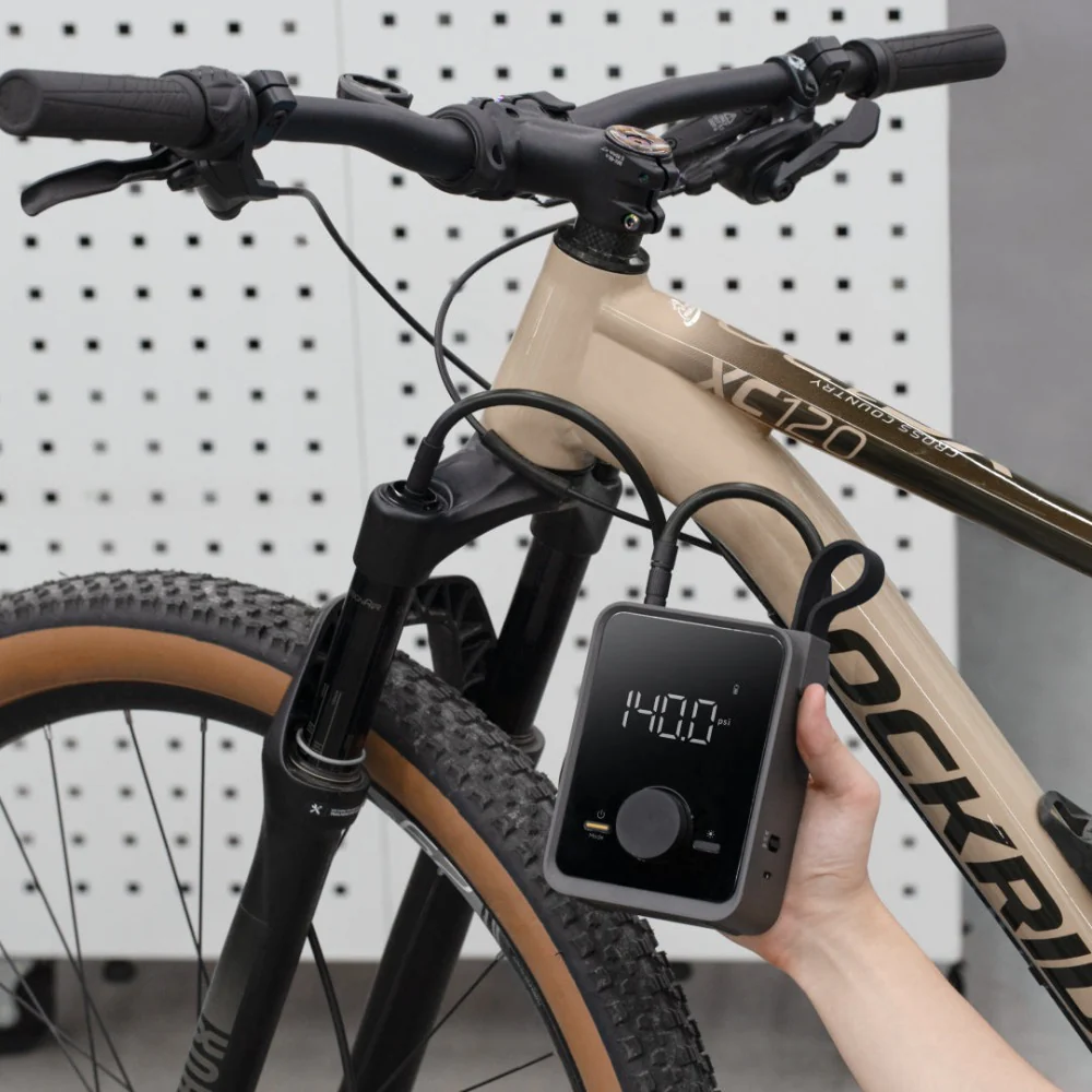 Hoto Air Pump Pro, Tire Inflator Portable Air Compressor with digital Pressure Gauge 120PSI (QWCQB003)