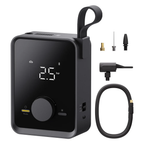 HOTO Air Pump Pro | Portable Electric Tire Inflator with Digital Pressure Gauge – 120 PSI, 4 Preset Modes, Quick-Connect Hose & LED Light – Car, Bike, Motorcycle (HOE0008GL / QWCQB003)
