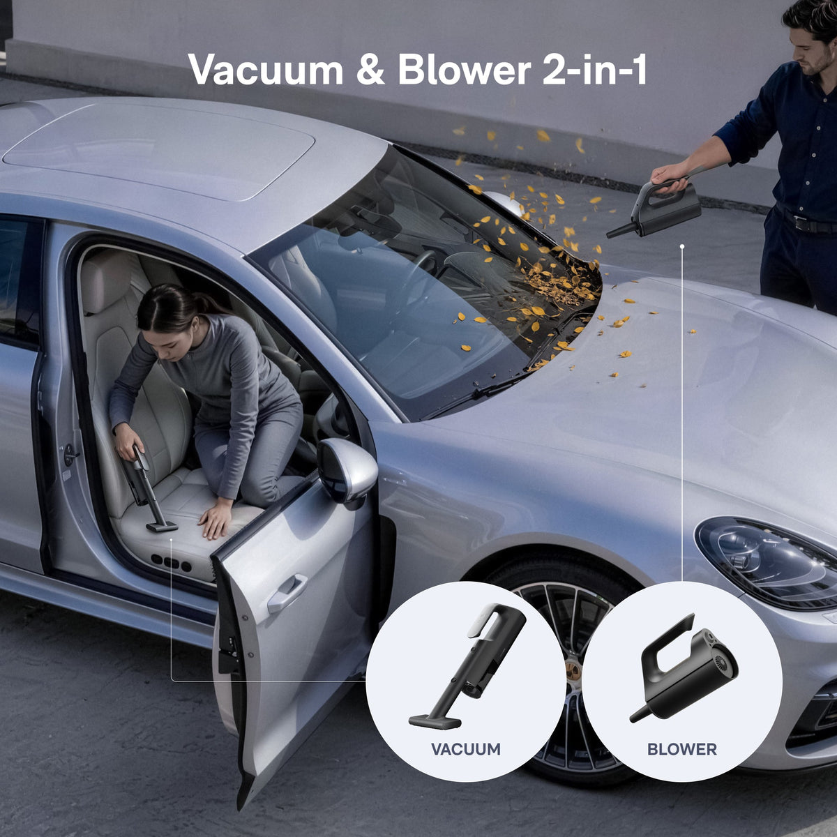 HOTO BlowVac handheld vacuum – Vacuum and blower functions