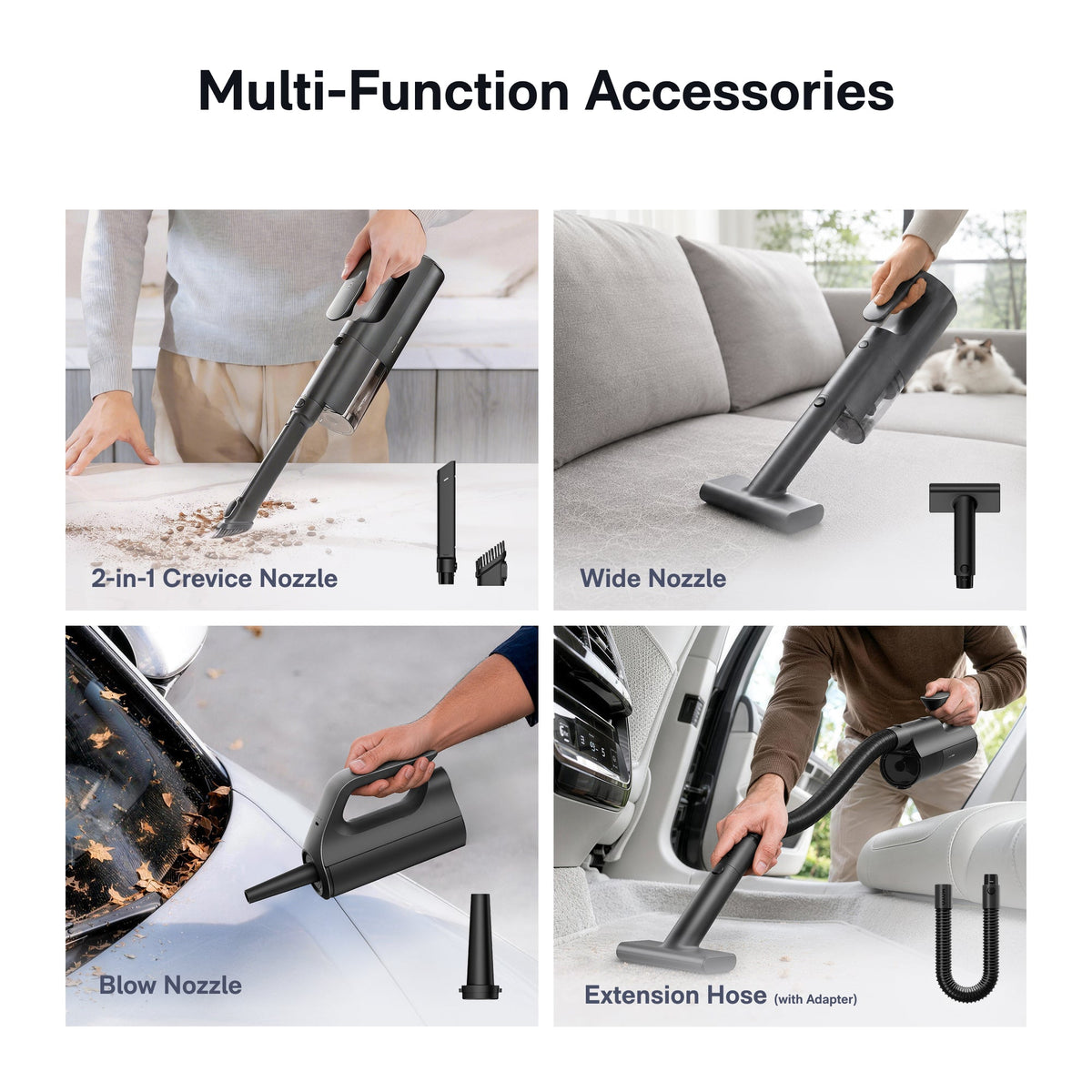 HOTO BlowVac handheld vacuum – Car, home and outdoor applications