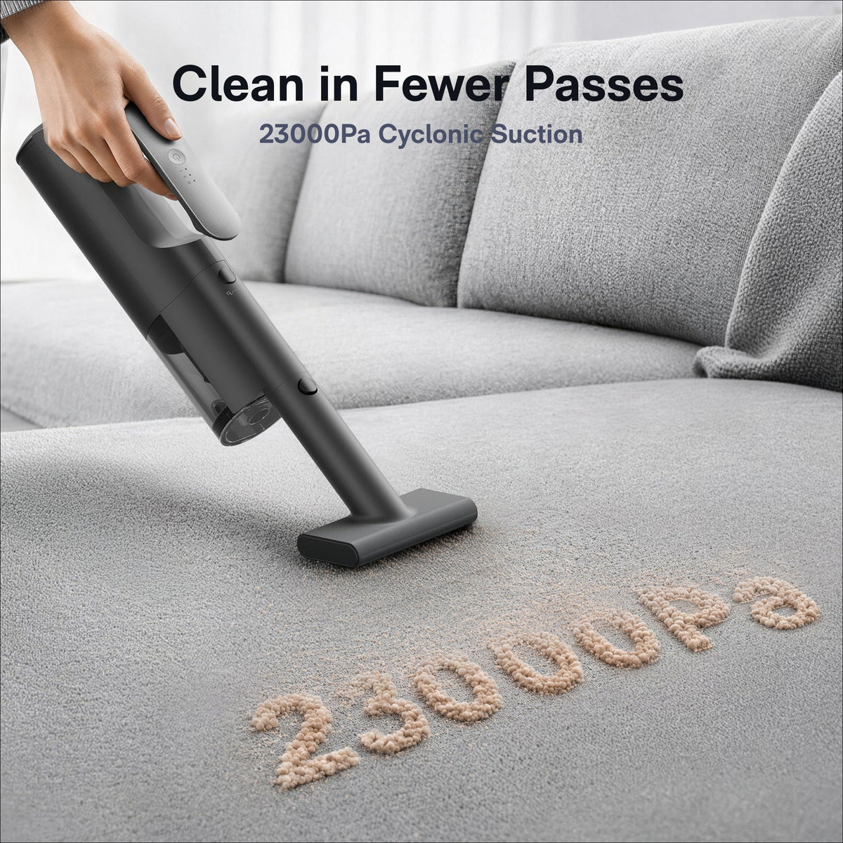 HOTO BlowVac handheld vacuum – 23,000 Pa suction and brushless motor