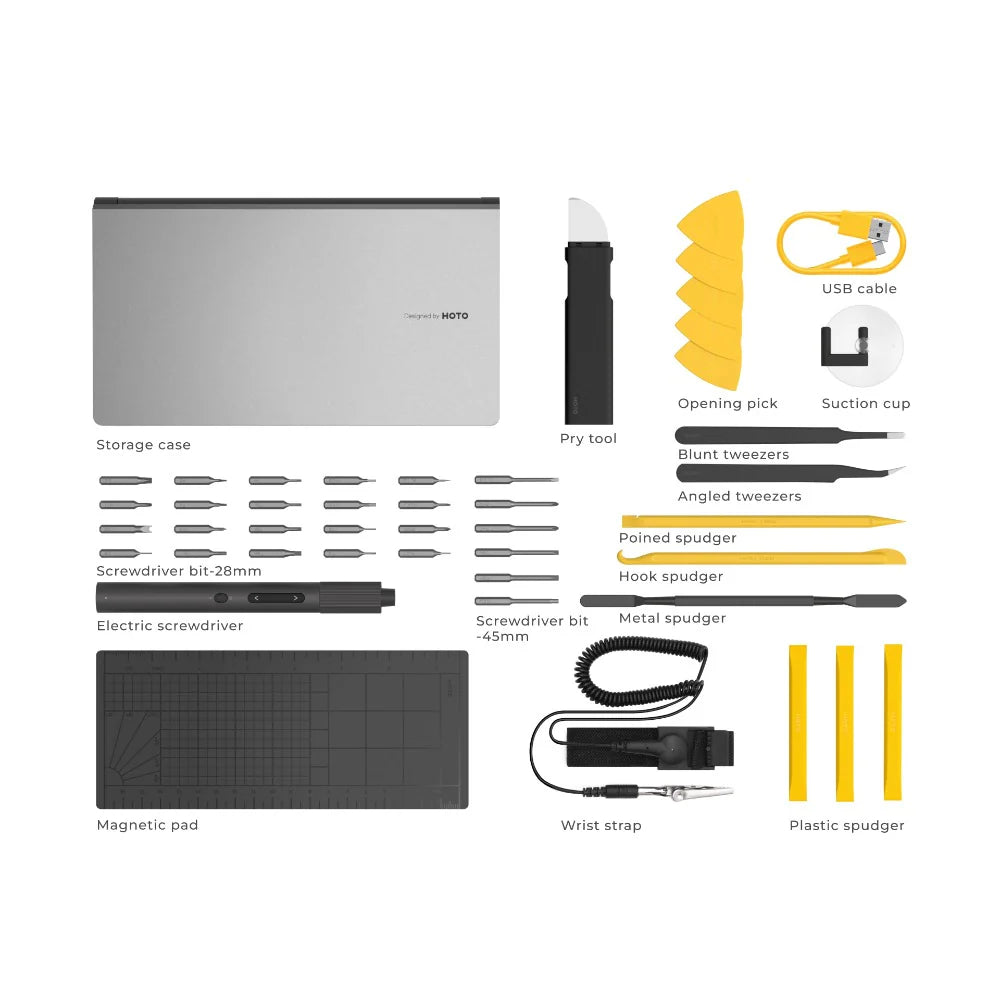 HOTO Electric Precision Screwdriver Kit Pro | Cordless Rechargeable Repair Tool for Electronics - Hoto India