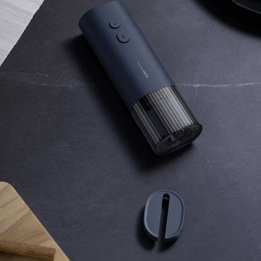 HOTO Electric Wine Opener, Cordless Automatic Corkscrew with One-Touch Operation | Stainless Steel Design for Wine Bottles (HLE0005GL / QWKPQ001)
