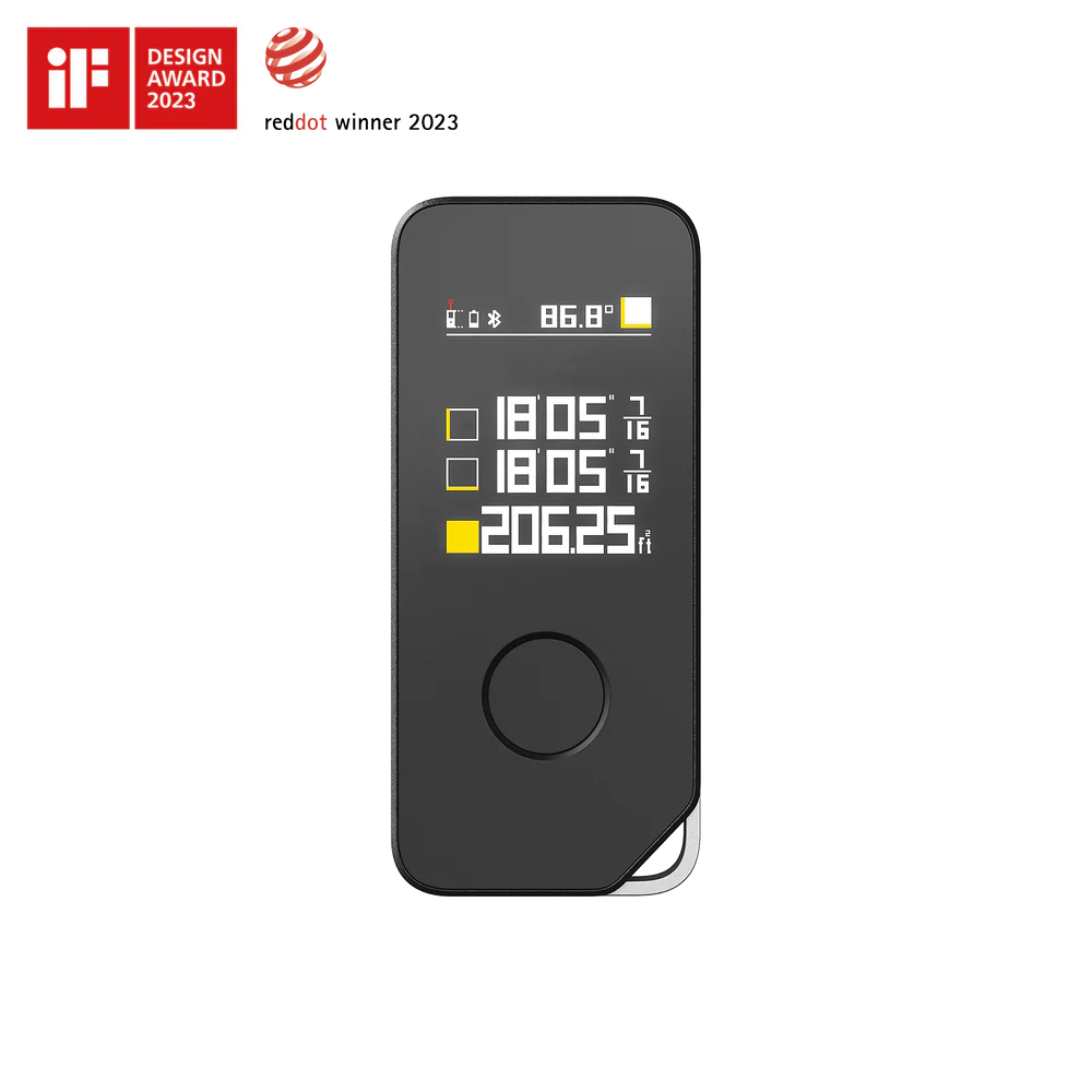 HOTO Laser Measure Pro – Smart Digital Laser Distance Meter (Up to 50 m/164 ft), Bluetooth App Sync, 5 Measuring Modes, USB-C Rechargeable - Hoto India