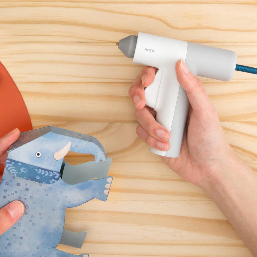 HOTO Lithium Glue Gun, Cordless Rechargeable Hot Melt Glue Gun with Fast Heating & Precision Nozzle | DIY, Crafts & Home Repair Tool (HTE0003GL / QWRJQ001)