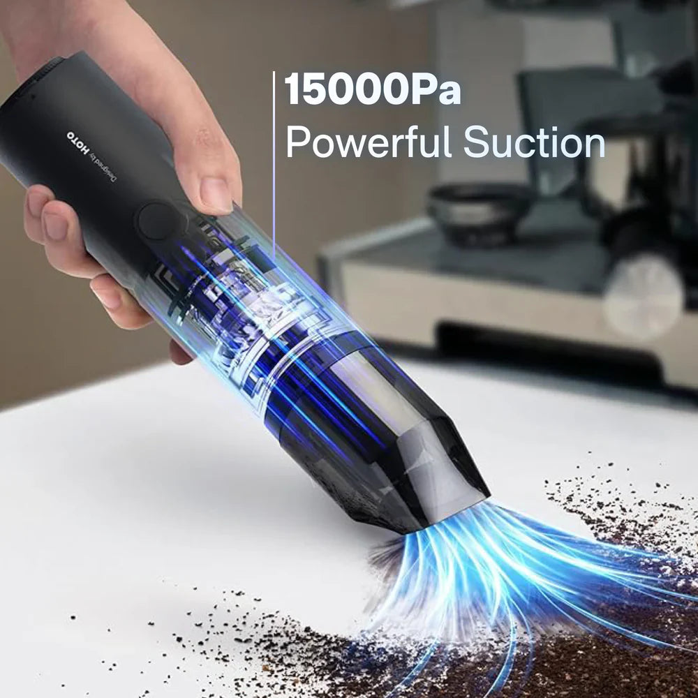 HOTO Compressed Air Capsule – 4-in-1 Cordless Vacuum, Blower & Inflator (15,000 Pa Suction / 22 m/s Airflow) with USB-C Rechargeable Battery - Hoto India