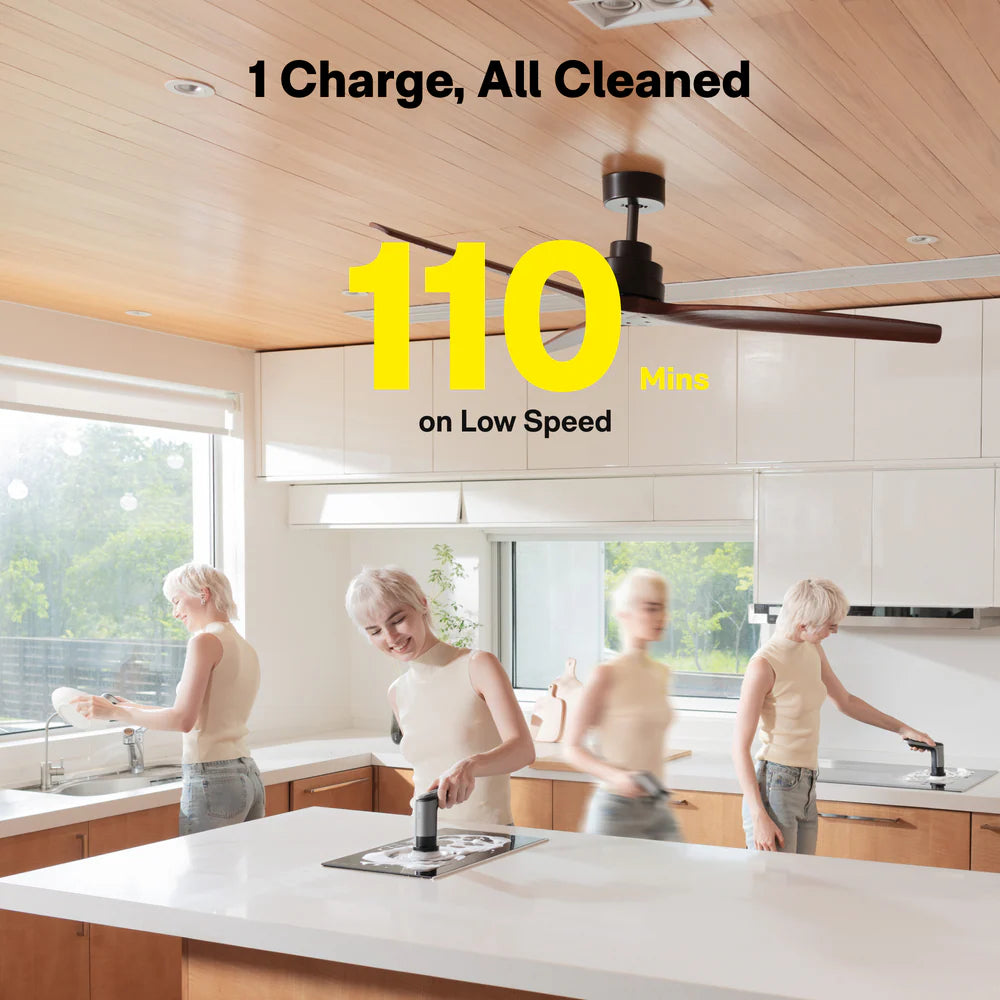 HOTO Grip™ Cordless Spin Scrubber – Lightweight, IPX7 Waterproof, 400 RPM Cleaning Power