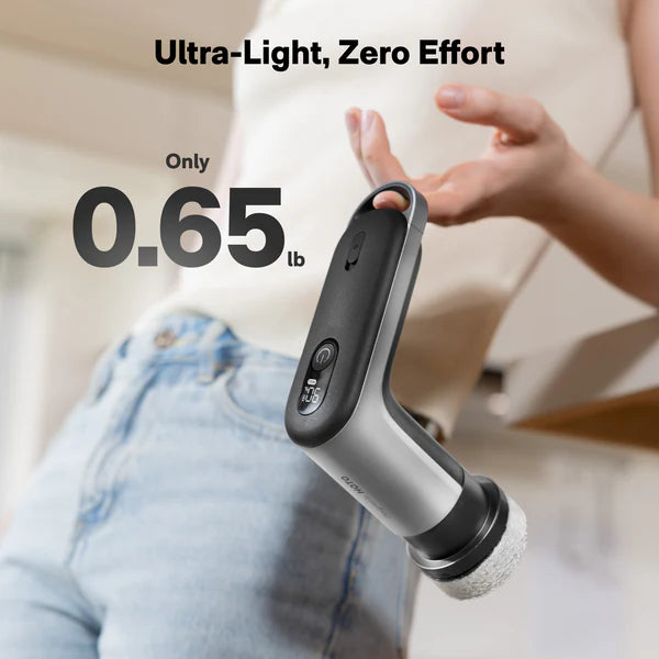 HOTO Grip™ Cordless Spin Scrubber – Lightweight, IPX7 Waterproof, 400 RPM Cleaning Power