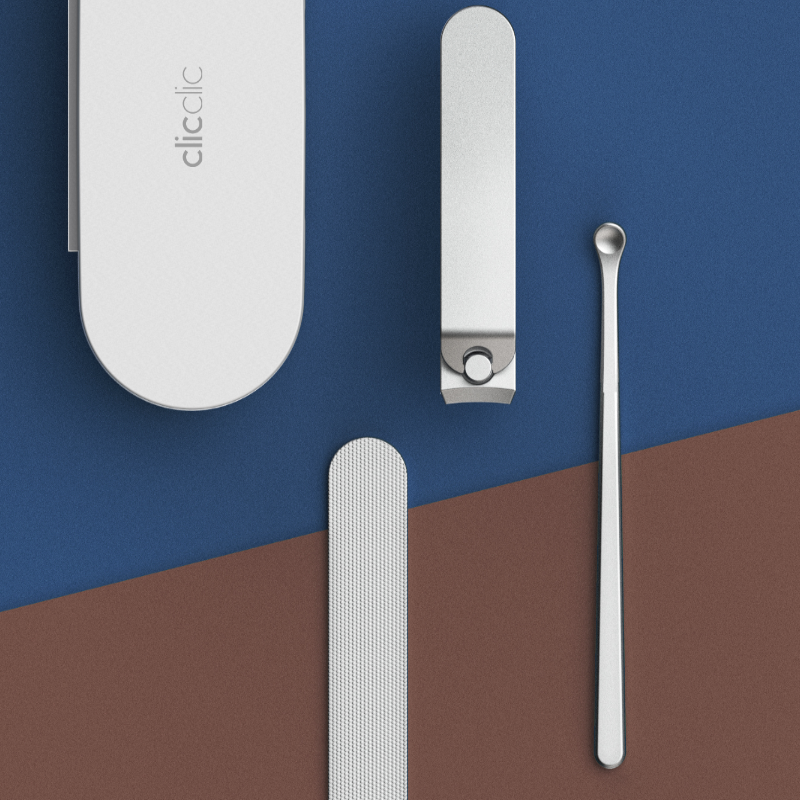 HOTO ClicClic Nail Clippers kit – Sharp Stainless Steel Nail Cutter, Compact Design for Home & On-the-Go Nail Care - Hoto India