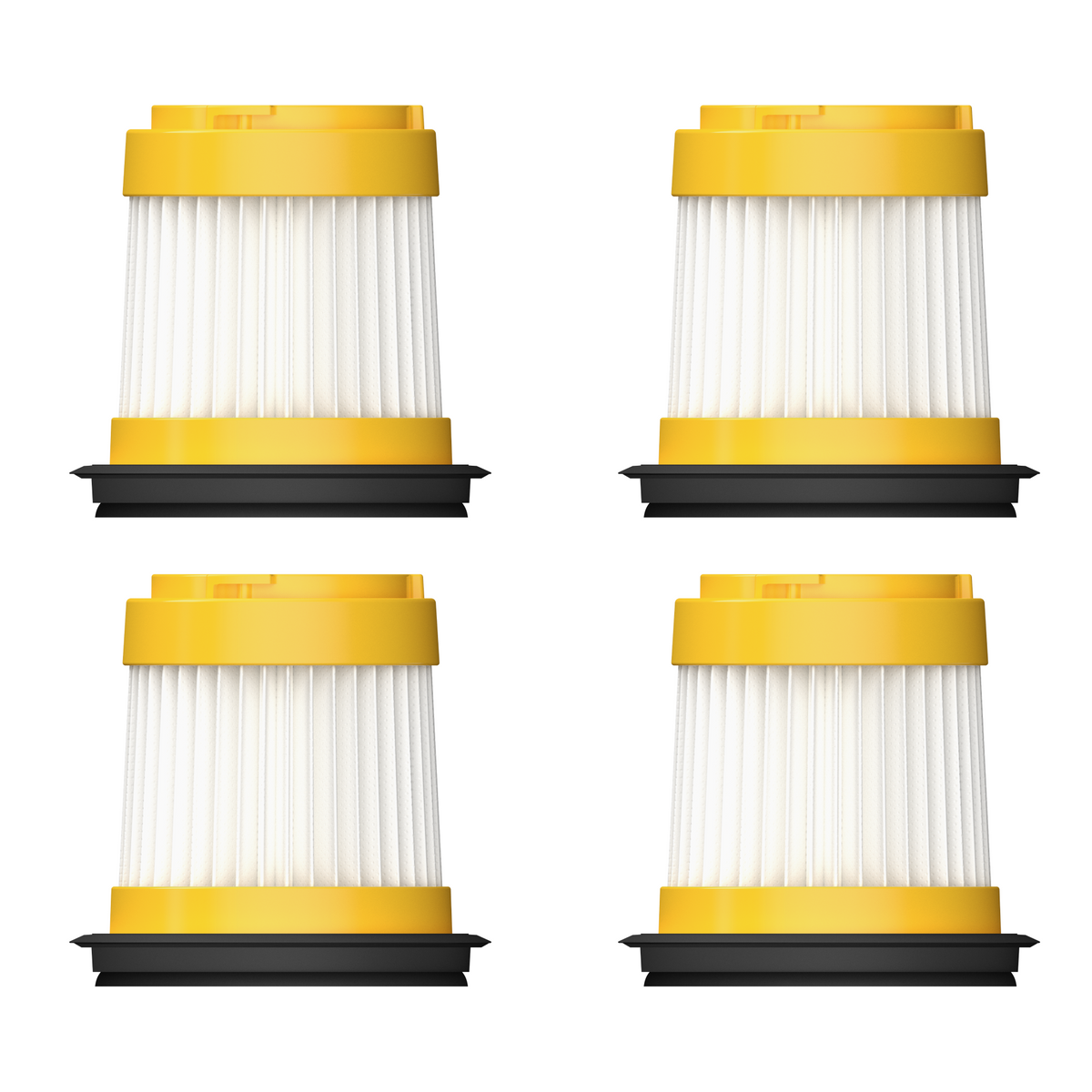 Four replacement filters for HOTO AutoCare